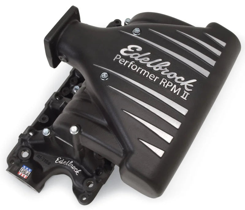 Edelbrock Intake Manifold Ford Mustang 5 0L Performer RPM II Manifold Black Finish - Additional View 7