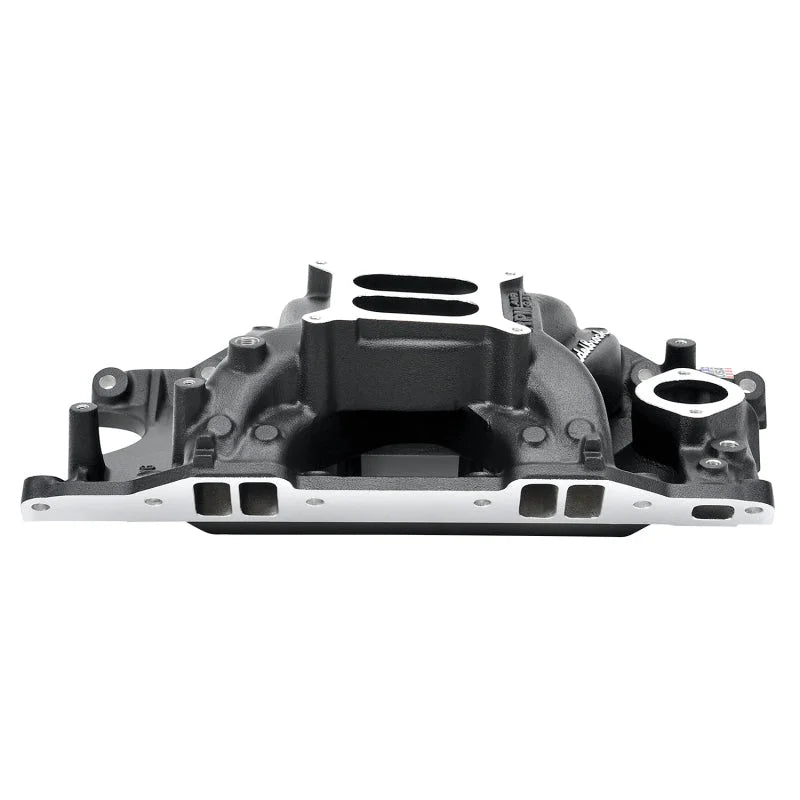 Edelbrock Intake Manifold RPM Air-Gap Small-Block Chrysler 340-360 Black - Installation View