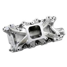 Load image into Gallery viewer, Edelbrock Intake Manifold Super Victor EFI Ford Windsor 8 2In Deck Block Polished Finish - Side View