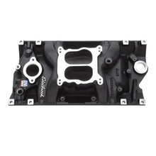 Load image into Gallery viewer, Edelbrock Intake SBC Performer Vortec Black - Side View