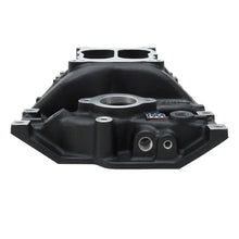 Load image into Gallery viewer, Edelbrock Intake SBC Performer Vortec Black - Back View