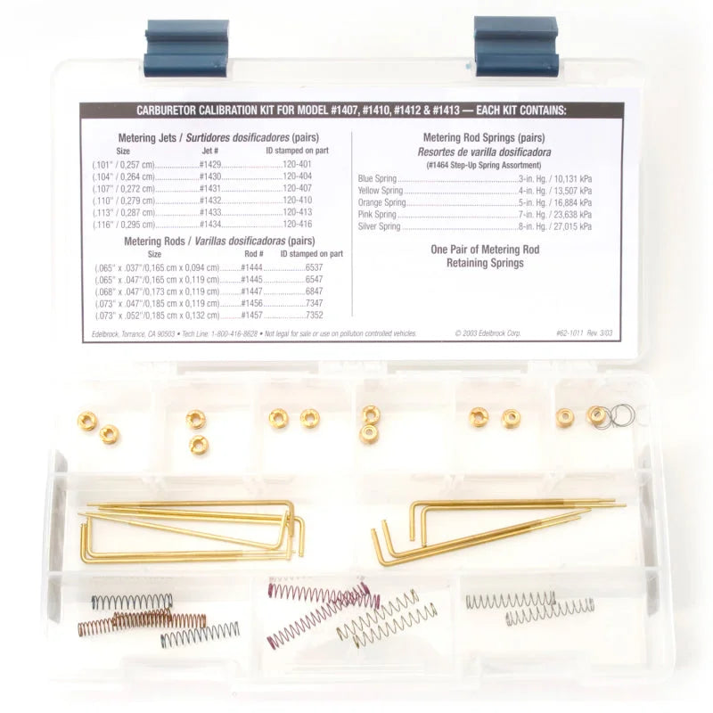 Edelbrock Jet / Rod Kit for 1407/1410/1412/1413 - Side View
