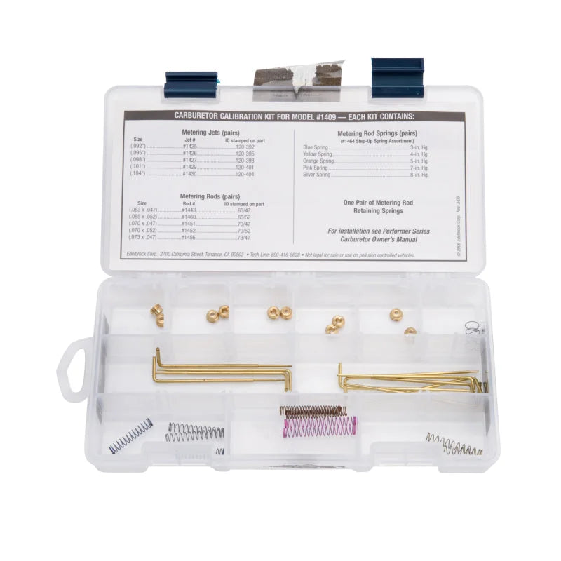 Edelbrock Jet / Rod Kit for 1409 - Back View