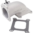 Load image into Gallery viewer, Edelbrock Low Profile Intake Elbow 90mm Throttle Body to Square-Bore Flange As-Cast Finish - Side View