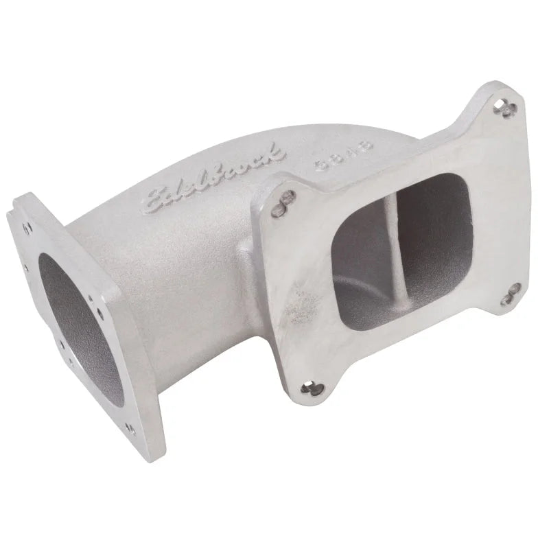 Edelbrock Low Profile Intake Elbow 90mm Throttle Body to Square-Bore Flange As-Cast Finish - Additional View 7