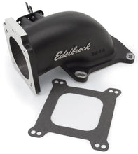 Load image into Gallery viewer, Edelbrock Low Profile Intake Elbow 90mm Throttle Body to Square-Bore Flange Black Finish - Side View