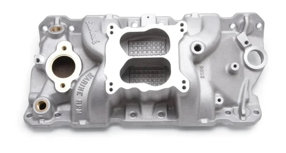 Edelbrock Manifold SBC 23-Degree Marine RPM 1987-1995 w/ Brass - Additional View 6