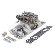 Load image into Gallery viewer, Edelbrock Manifold And Carb Kit Performer Air-Gap Small Block Chevrolet 1957-1986 Natural Finish - Main Product View