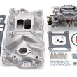 Load image into Gallery viewer, Edelbrock Manifold And Carb Kit Performer Eps Small Block Chevrolet 1957-1986 Natural Finish - Main Product View