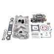Load image into Gallery viewer, Edelbrock Manifold And Carb Kit Performer Eps Small Block Chevrolet 1957-1986 Natural Finish - Side View