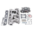 Load image into Gallery viewer, Edelbrock Manifold And Carb Kit Performer RPM Air-Gap Small Block Ford 351W Natural Finish - Side View