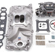 Load image into Gallery viewer, Edelbrock Manifold And Carb Kit Performer RPM Big Block Chevrolet Oval Port Natural Finish - Side View