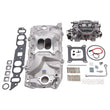 Load image into Gallery viewer, Edelbrock Manifold And Carb Kit Performer RPM Big Block Chevrolet Oval Port Natural Finish - Back View