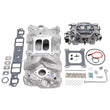 Load image into Gallery viewer, Edelbrock Manifold And Carb Kit Performer RPM Small Block Chevrolet 1957-1986 Natural Finish - Main Product View