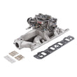 Load image into Gallery viewer, Edelbrock Manifold And Carb Kit Performer RPM Small Block Chevrolet 1957-1986 Natural Finish - Side View