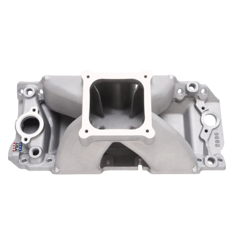 Edelbrock Manifold BB Chevy Short Deck Super Victor II (565) CNC Port-Matched for 60409 CNC Heads - Side View