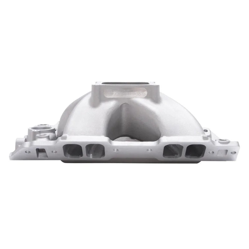 Edelbrock Manifold BB Chevy Tall Deck Super Victor II (632) CNC Port-Matched for 60409 CNC Heads - Side View