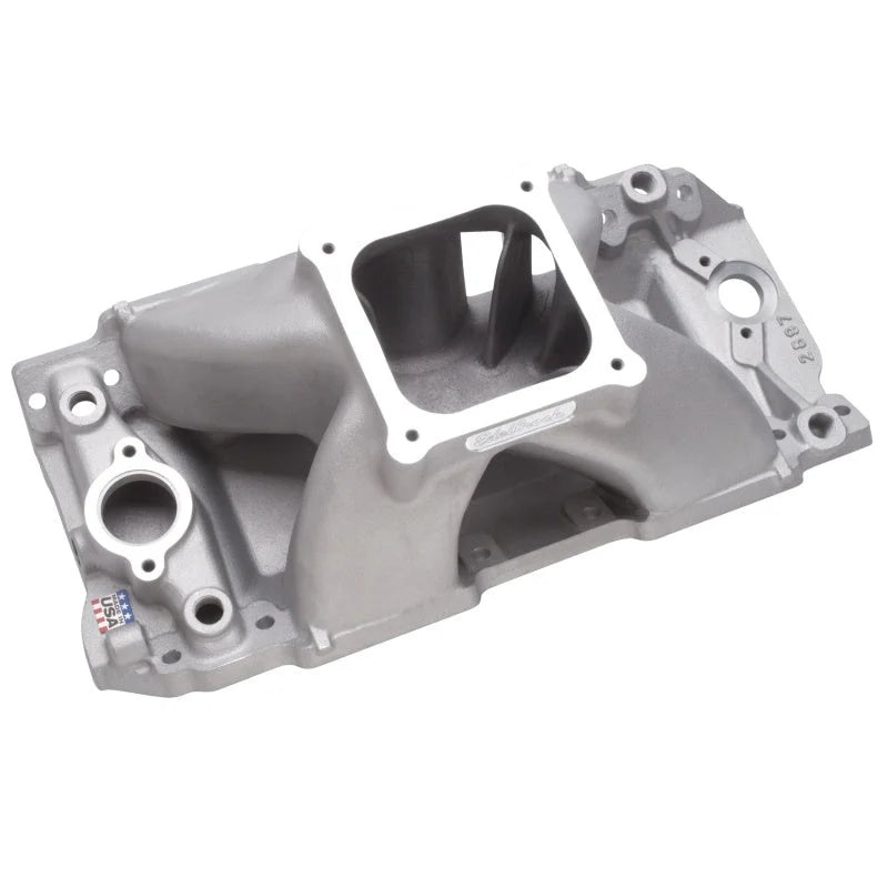 Edelbrock Manifold BBC Super Victor 632 Tall Deck Conventional Rect Port Heads - Additional View 7