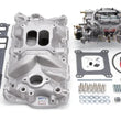 Load image into Gallery viewer, Edelbrock Manifold And Carb Kit Performer Eps Small Block Chevrolet 1957-1986 Natural Finish - Main Product View