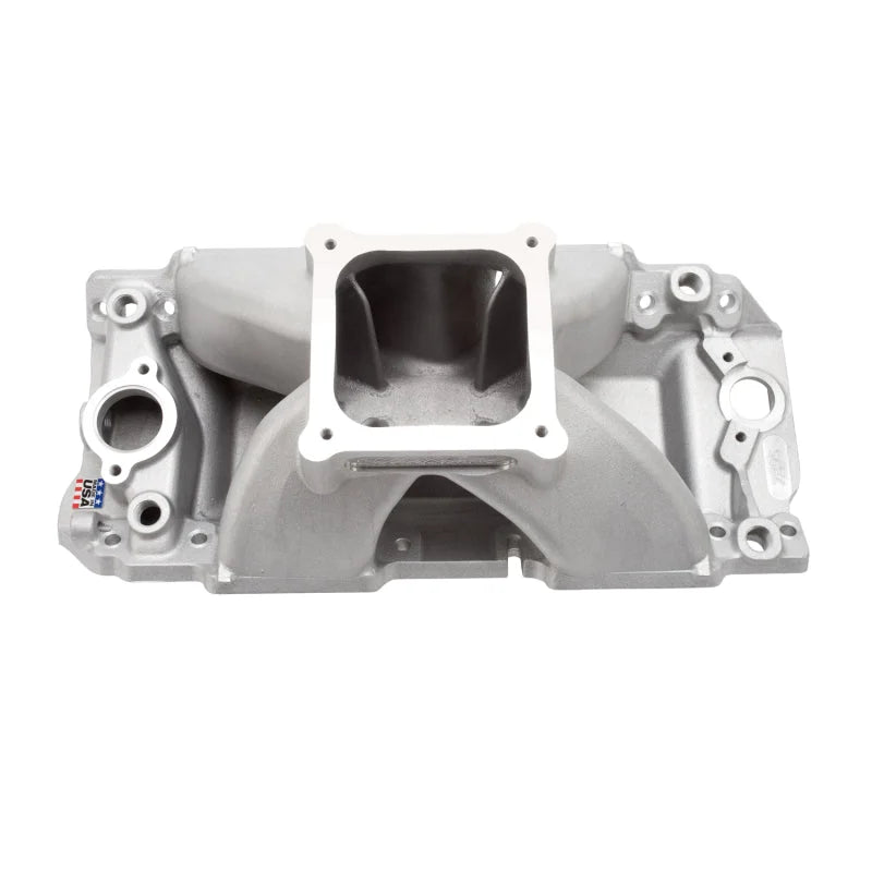 Edelbrock Manifold Chevy BB 9 8 Deck (Short) Super Victor 565 Thick Flange Rect Port Heads - Main Product View