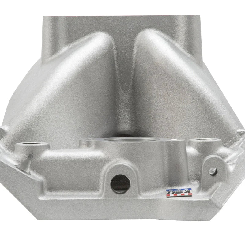 Edelbrock Manifold Chevy BB 9 8 Deck (Short) Super Victor 565 Thick Flange Rect Port Heads - Installation View