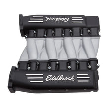 Load image into Gallery viewer, Edelbrock Manifold Chevy Ls LS3 Cross Ram w/ Black Plenums - Side View