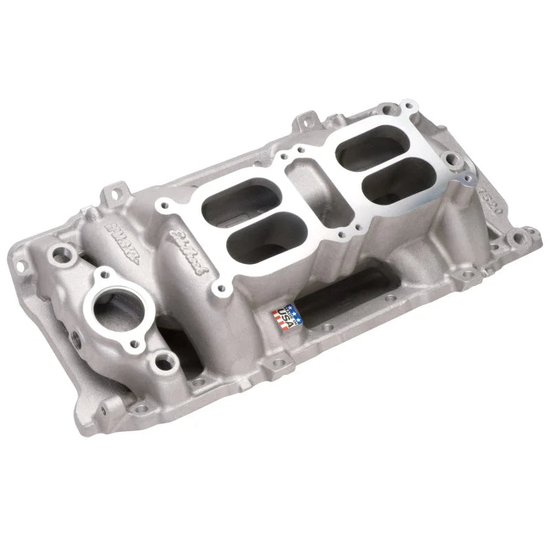 Edelbrock Manifold Dual Quad RPM Air Gap BB Chevy Oval Port - Additional View 6