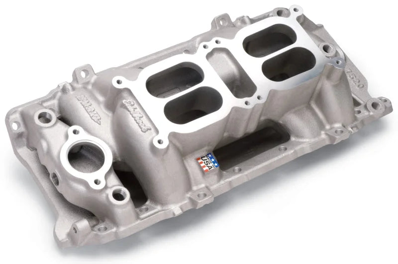 Edelbrock Manifold Dual Quad RPM Air Gap BB Chevy Oval Port - Additional View 7