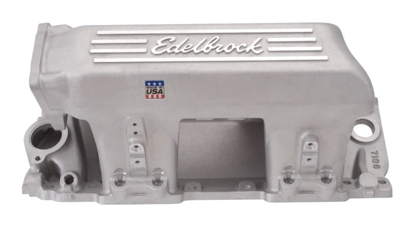 Edelbrock Manifold EFI Pro-Flo XT BB Chevy Rect Port Heads As Cast - Side View