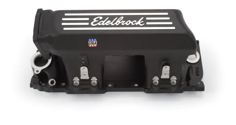 Edelbrock Manifold EFI Pro-Flo XT BB Chevy Rect Port Heads Black Powder Coated - Main Product View