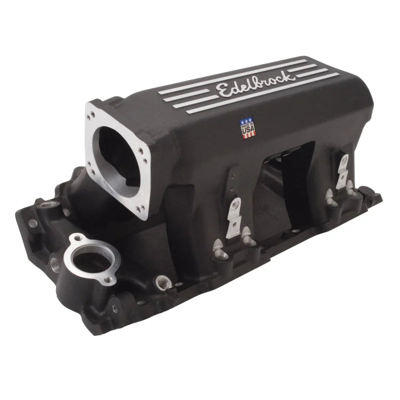 Edelbrock Manifold EFI Pro-Flo XT BB Chevy Rect Port Heads Black Powder Coated - Additional View 7