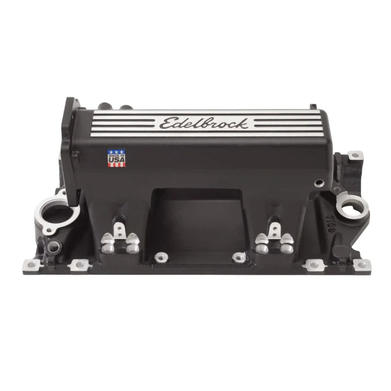 Edelbrock Manifold EFI Pro-Flo XT SB Chevy Etec/Vortec Heads w/ Black Finish - Main Product View