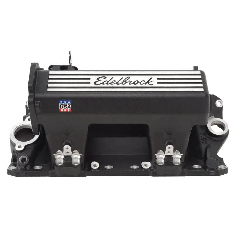 Edelbrock Manifold EFI Pro-Flo XT SB Chevy STD Heads w/ Black Finish - Side View