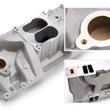 Load image into Gallery viewer, Edelbrock Manifold Marine RPM Chevy Big Block Oval Port w/ Brass - Main Product View