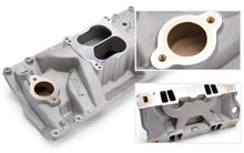 Load image into Gallery viewer, Edelbrock Manifold Marine RPM Chevy Big Block Oval Port w/ Brass - Main Product View