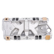 Load image into Gallery viewer, Edelbrock Manifold SBC 23-Degree Marine RPM 1987-1995 w/ Brass - Back View
