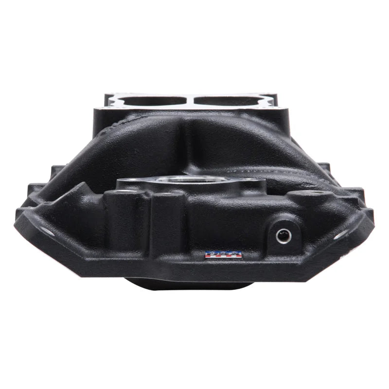 Edelbrock Manifold SBC Performer Air Gap Black - Additional View 5