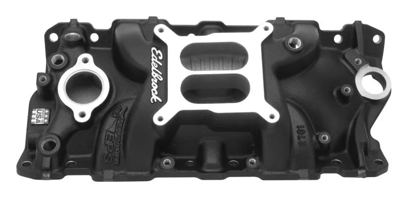 Edelbrock Manifold SBC Performer Eps Intake Black - Main Product View