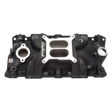 Load image into Gallery viewer, Edelbrock Manifold SBC Performer Eps Intake Black - Side View