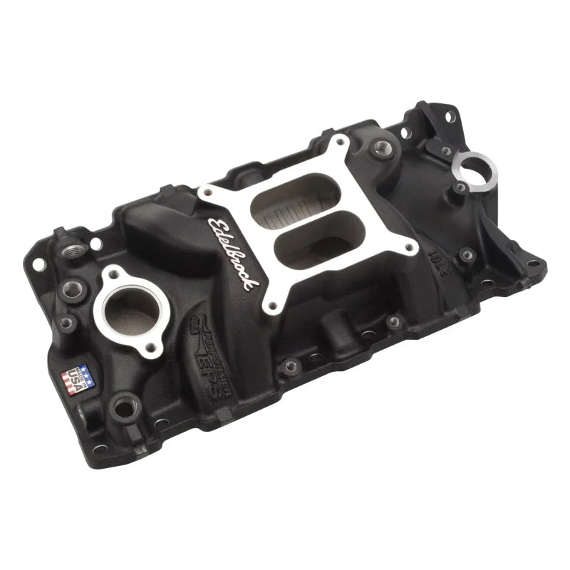 Edelbrock Manifold SBC Performer Eps Intake Black - Additional View 5