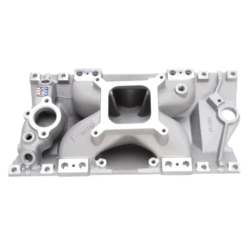 Edelbrock Manifold SBC Victor E-Tec EFI Satin - Main Product View