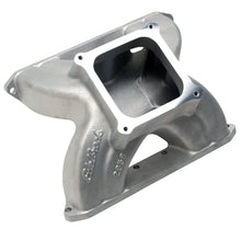 Load image into Gallery viewer, Edelbrock Manifold SBC Victor Spider Glidden 18 Deg Heads Dominator Flange - Back View