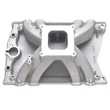 Load image into Gallery viewer, Edelbrock Manifold Victor Olds w/ Standard Square-Bore Flange - Side View