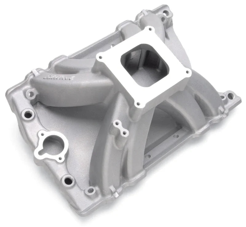 Edelbrock Manifold Victor Olds w/ Standard Square-Bore Flange - Back View