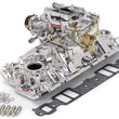 Load image into Gallery viewer, Edelbrock Manifold and Carb Kit Performer RPM Air-Gap SBC 1957-1986 Natural Finish - Main Product View