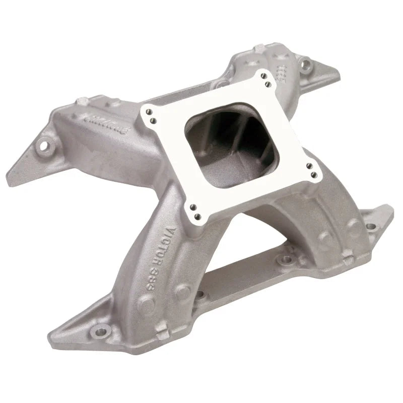 Edelbrock Manifold fits Chrysler 383 Victor - Back View