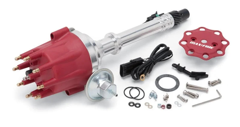 Edelbrock Max-Fire Distributor Chevy 262-502 V8 w/ Fixed Collar (excl Tall Deck Blocks and 348/409) - Side View