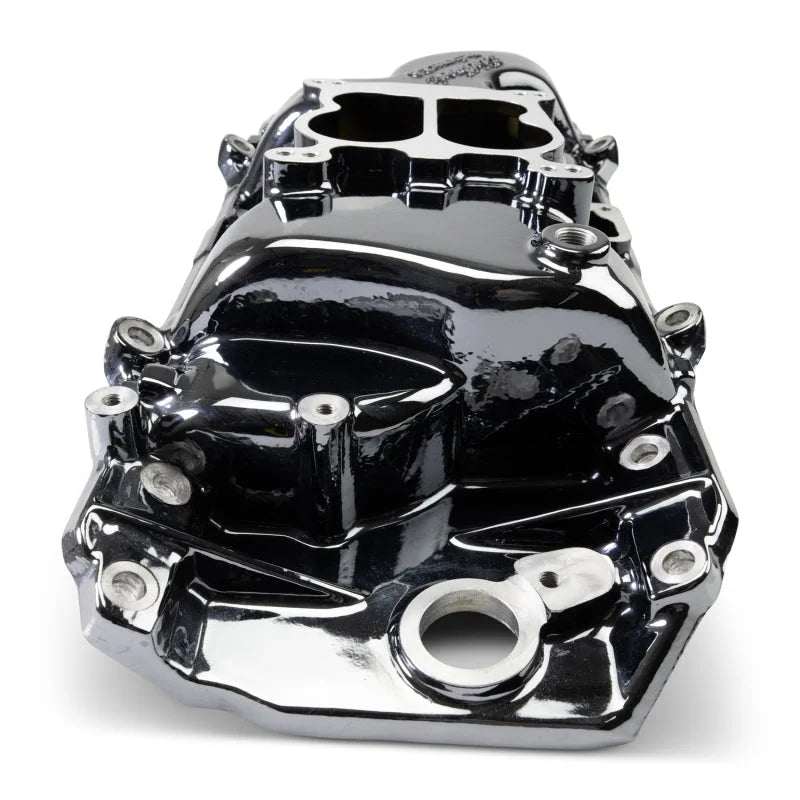 Edelbrock Oval Port Heads Performer 2-O Manifold - Black Plasma fits 1965-1990 Chevrolet BB - Additional View 7