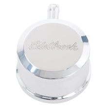 Load image into Gallery viewer, Edelbrock PCV for Valve Cover Aluminum Round Push In w/ 90-Degree Port Breather Look w/ Etched Logo - Main Product View