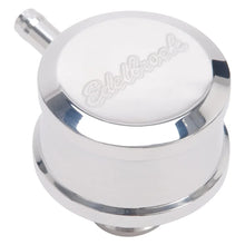 Load image into Gallery viewer, Edelbrock PCV for Valve Cover Aluminum Round Push In w/ 90-Degree Port Breather Look w/ Etched Logo - Additional View 5